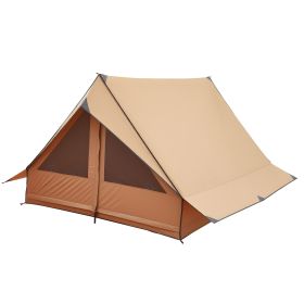 Camping Hot Tent, 2 Persons Cabin Tent with Stove Jack & Poles, Waterproof Winter Tents Shelters with Fireproof Ground Mat Camping Hot Tent, 2 Persons Cabin Tent with Stove Jack & Poles, Waterproof Winter Tents Shelters with Fireproof Ground Mat